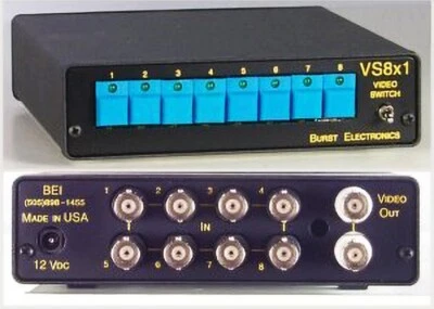 Burst Electronics VS8x1 Video Switch, New In Box NIB, w/ Keyboard Extension - Image 1 of 4