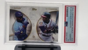 2022 Topps Dynamic Duals Bo Jackson/Deion Sanders PSA 10 GEM MINT Braves Royals - Picture 1 of 4