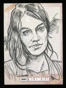 2017 Topps The Walking Dead Evolution Dan Gorman Artist Sketch Card - Picture 1 of 2