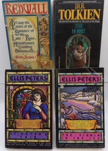 4 Bücher Set - Brian Jacques, J.R.R. Tolkien & Ellis Peters - Bild 1 von 1
