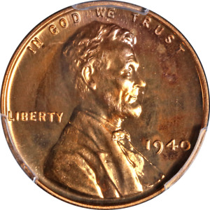 1940 Lincoln Cent Proof PCGS PR66 RD Bright Red Superb Eye Appeal