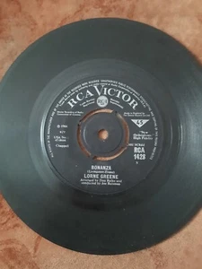 Lorne Greene - Bonanza. Vinyl Single. No Sleeve. - Picture 1 of 2