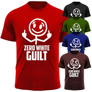 Zero White Guilt Funny Car Men's Short Sleeve T-Shirt USA Sarcastic New Gift Tee - Picture 1 of 11