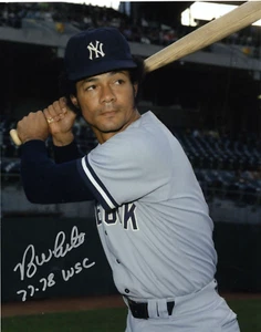 Roy White Signed New York Yankees 8x10 Photo w/ 77-78 WSC LSCM COA #1 - Picture 1 of 1