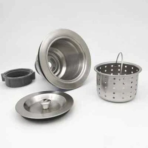 Colador de fregadero de cocina de 3-1/2 pulgadas con cesta de residuos profundos/conjunto de colador/sello - Imagen 1 de 9