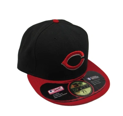 Cincinnati Reds New Era 59Fifty MLB Fitted Cap Authentic Size 7 1/8 Stickers - Image 1 of 4