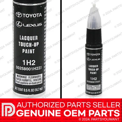GENUINE Toyota Lexus OEM Touch Up Paint 00258-001H2-21 - Cosmic Gray Mica 1H2 - Image 1 of 2