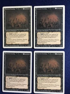 MTG xFOUR Revised Demonic Hordes R K LP a HP 1994 versione inglese - Foto 1 di 2