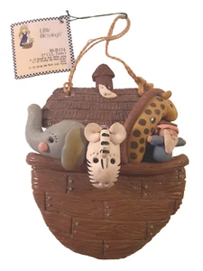 Handmade Noah’s Ark Clay Wall Hanging Art Little Blessings 5in Gift NEW W/ TAG!! - Picture 1 of 7