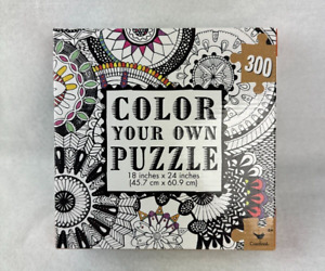 300 Piece Color Your Own Puzzle DIY 18” X 24” Cardinal NEW Sealed Bag