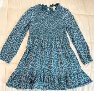 Matilda Jane Just Imagine Zoey Floral Smocked Girls EUC Dress Size 10 - Picture 1 of 2