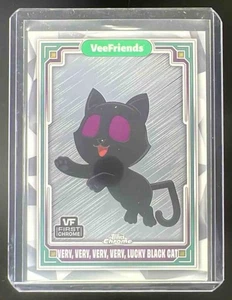 2025 Topps Chrome VeeFriends VVVV Lucky Black Cat Purple Eyes Variation #3 SSP - Picture 1 of 2