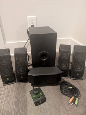 Logitech X-540 5.1 Surround Sound Computer Speakers Complete Tested Read Descrip - Image 1 of 4