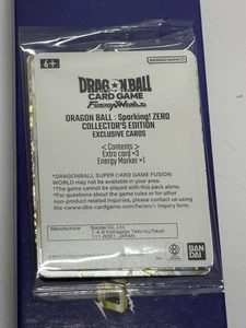 Dragon Ball Sparking Zero Collectors Edition TCH Cards And Bookmark - Picture 1 of 4