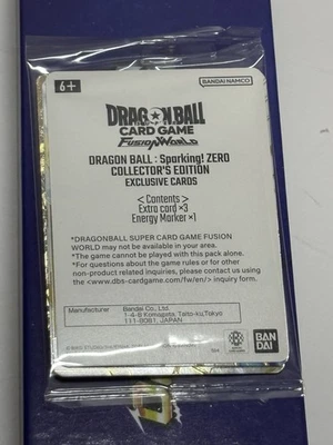 Dragon Ball Sparking Zero Collectors Edition TCH Cards And Bookmark - Image 1 of 4