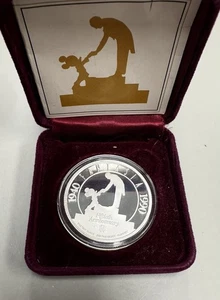 1990 Rarities Mint Fiftieth Anniv. Disney Fantasia Proof 1 Oz .999 Silver Round - Picture 1 of 6