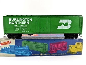 HO Roundhouse 1251 Burlington Northern 50' PD Box Car Upgraded & Boxed Low Ship - Picture 1 of 7
