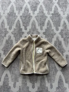 Boys Girls Cat&Jack Polyester/Fleece Zip Jacket Tan Color Sz 5T - Picture 1 of 4