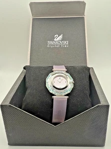 Reloj de vestir vintage (2002) para mujer Swarovski Crystal Time caja original + papeles - Imagen 1 de 10
