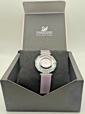 REDUCED: Vintage (2002) Women's Swarovski Crystal Time Dress Watch Box + Papers - Image 1 of 4