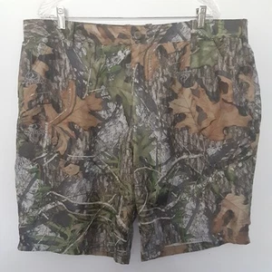 Pantaloncini Mossy Oak uomo XL mimetici cargo ossessione leggeri 10" cuciture interne - Foto 1 di 10