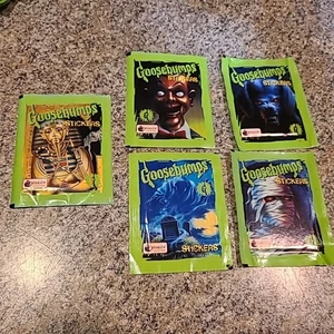 Vintage rare hard-to-find Goosebumps sticker packets 5 1996 (C7) - Picture 1 of 7