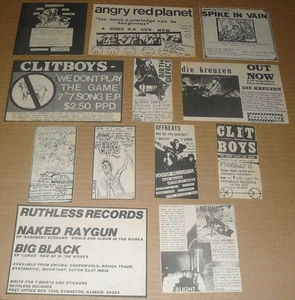 Midwest PUNK Clipping LOT kbd NECROS hardcore CLITBOYS die kreuzen NAKED RAYGUN - Bild 1 von 7