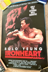 Póster de la película Ironheart 1992 vintage artes marciales Bolo Yeung Bloodsport Lee 27x40 - Imagen 1 de 1