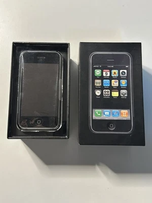 OPEN BOX Apple iPhone 1st Generation - 8GB - Black A1203 (GSM) 2G MA712 Matching - Image 1 of 4