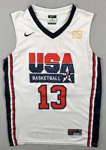USA Basketball White NBA Basketball Chris Mullin #13 Nike Size Medium - Picture 1 of 7