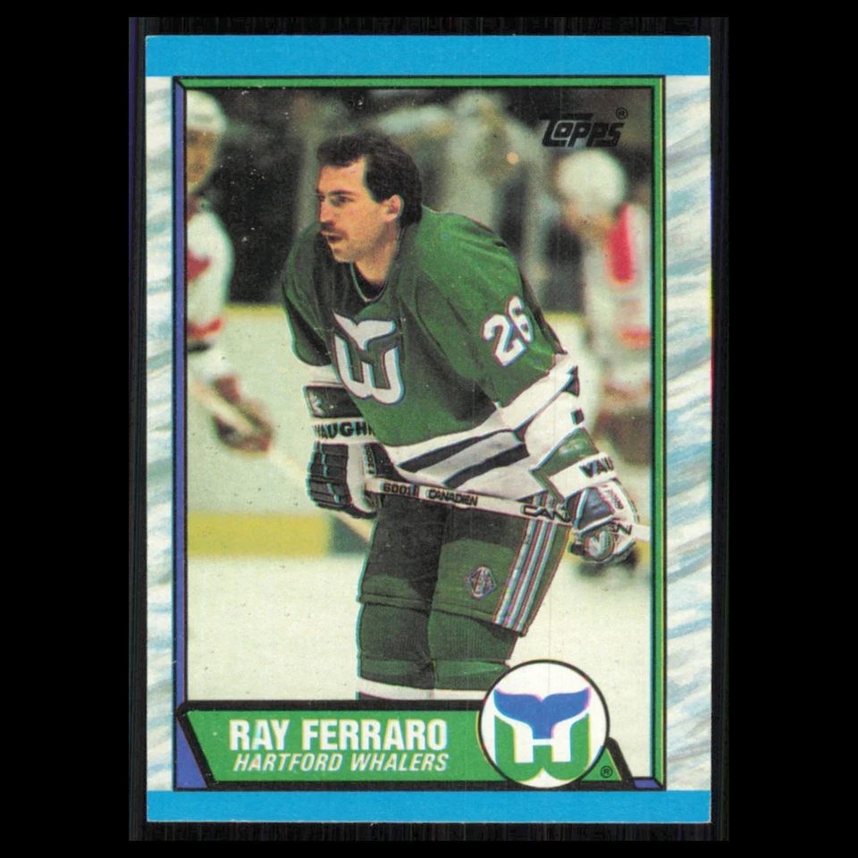 Ray Ferraro #70 1989 Topps Hartford Whalers Hockey Card NHL NM - Image 1 of 3