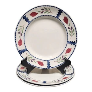 Adams Lancaster DINNER PLATES 10 1/8” England English China IRONSTONE Set of 3 - Picture 1 of 14