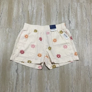 Old Navy Womens Size M Linen Blend Sun Print Shorts Casual High Rise 3.5 Inseam  - Picture 1 of 11