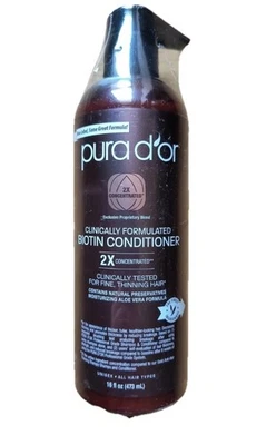 PURA D'OR Biotin Conditioner 16 Oz Professional Grade For Men & Women Hair New - Image 1 of 2