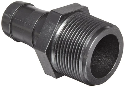 Banjo Poly Hose Fitting Adapter1-1/4" Male Thread X 1" Hose Barb - HB125-100 - Image 1 of 3