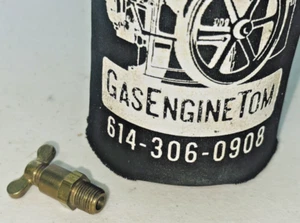 Rubinetto di scarico in ottone 1/8" per QUALSIASI Hit Miss valvola acqua motore gas - Foto 1 di 6