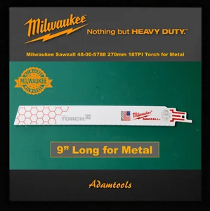 Milwaukee Sawzall Reciprocal 48-00-5788 (for Metal) Saw Blades, choose 1,2or3 - Picture 1 of 4