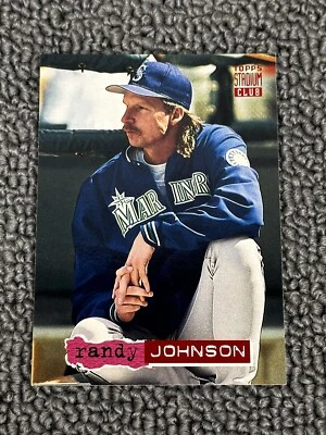 1994 Topps Stadium Club ~ Randy Johnson ~ Base ~ 438 ~ Mariners - Image 1 of 2