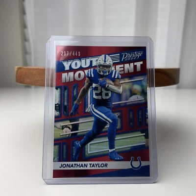 2022 Panini Prestige Football YM-18 Jonathan Taylor /449 - Image 1 of 2