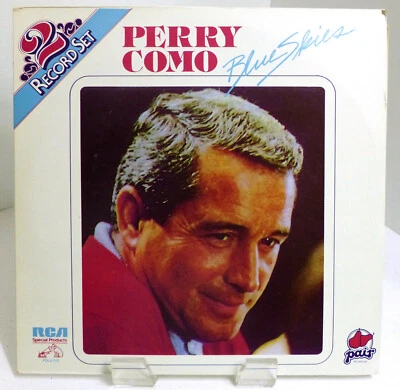 VHTF 1985 Perry Como "Blue Skies" Pair Records ‎PDL2-112 Mint Stereo 2-LP Set - Image 1 of 2