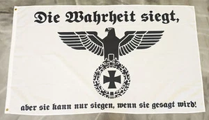 Fahne Flagge Deutsches Reich - Reichsadler - Die Warheit siegt - 90 x 150 cm - Bild 1 von 2