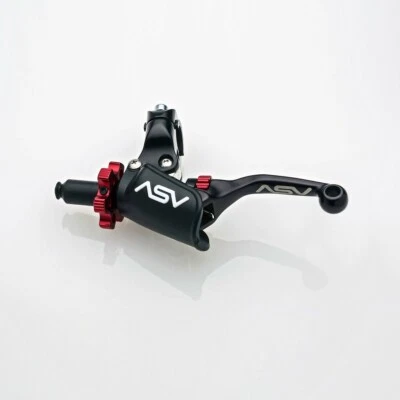 Alavanca de embreagem ASV F4 Pro preta curta partida a quente Suzuki RMZ250 03-07 RMZ450 06-07 - Imagem 1 de 2