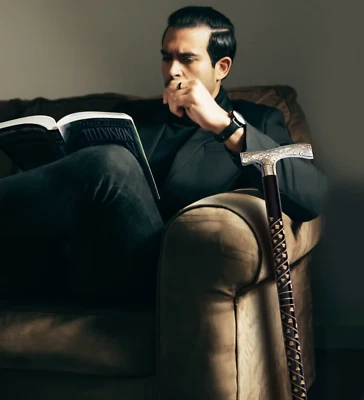 Antiguo bastón de madera mango unisex victoriano regalo para mujeres hombres EE. UU. Foto 1 de 4