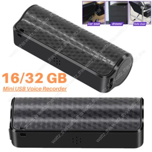 Mini Spy Hidden Voice Activated Recorder 16/32GB Digital Audio Recording Device - Picture 1 of 14