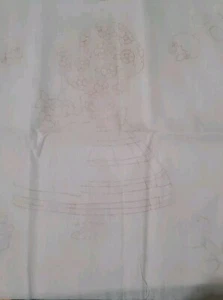 Vintage Holly Hobbie Wall Art Needlepoint 1982 44 In By 14 In 3 Unfinished Pictr - Picture 1 of 6