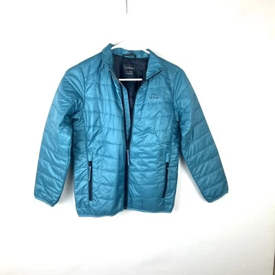 LL Bean Girl’s Blue Zip Up Winter Jacket Size 10-12 - Image 1 of 4