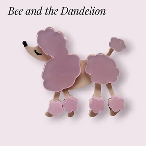 Moderne Acryl 3D rosa Pudel Brosche - Bild 1 von 4