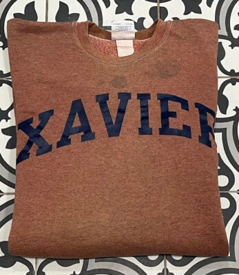 Sudadera universitaria pequeña vintage Xavier Musketeers University Champion años 90 Foto 1 de 4
