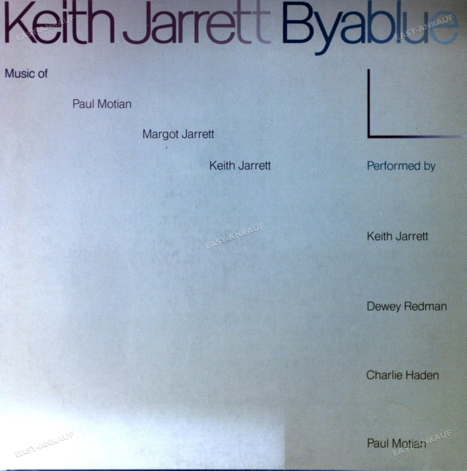 Keith Jarrett - Byablue Italy LP 1977 (VG+/G) ´* - Image 1 of 1