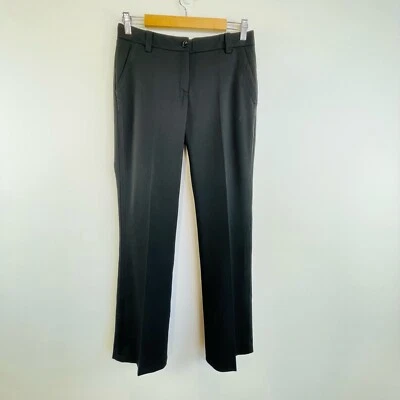 Pantalones de Vestir Moschino Talla 8 Negro Mezcla Lana Diseñador Hechos en Italia Foto 1 de 4